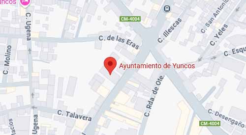 mapa registro civil juzgado de paz yuncos